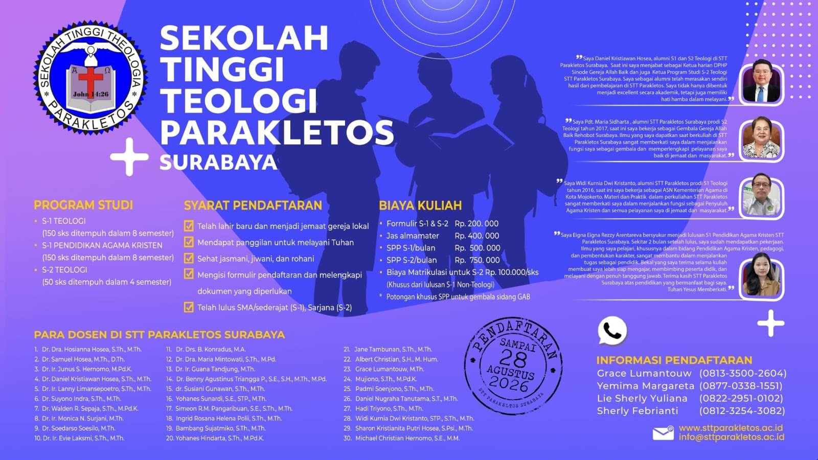 Program stt parakletos 2026